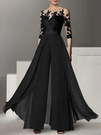 Vestidos de madre de la novia de corte A/princesa con apliques