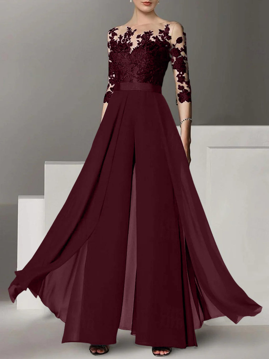 Vestidos de madre de la novia de corte A/princesa con apliques