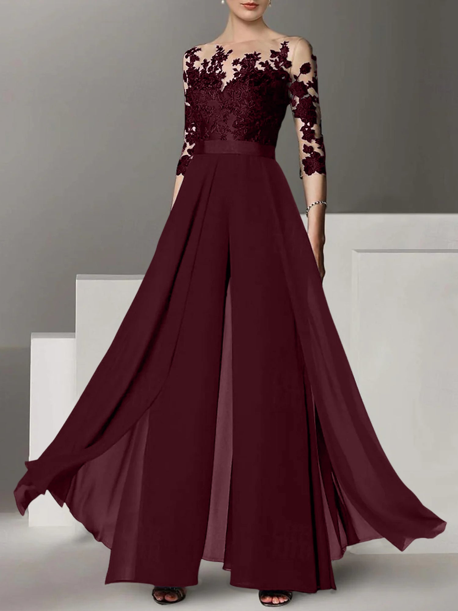 Vestidos de madre de la novia de corte A/princesa con apliques