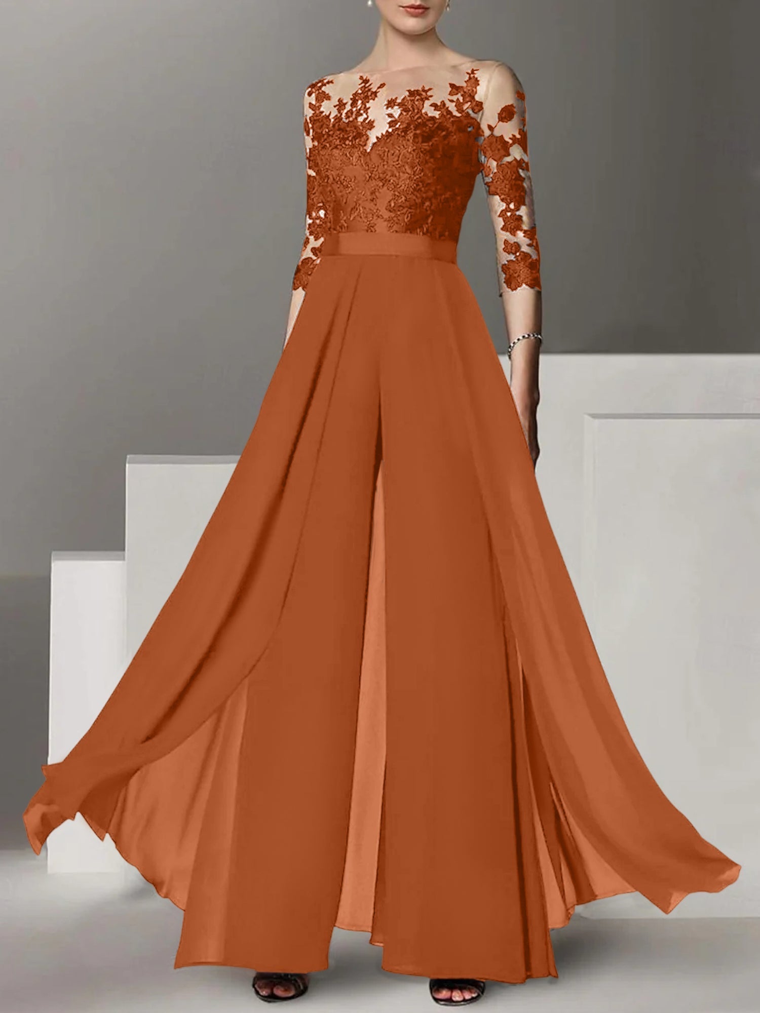 Vestidos de madre de la novia de corte A/princesa con apliques