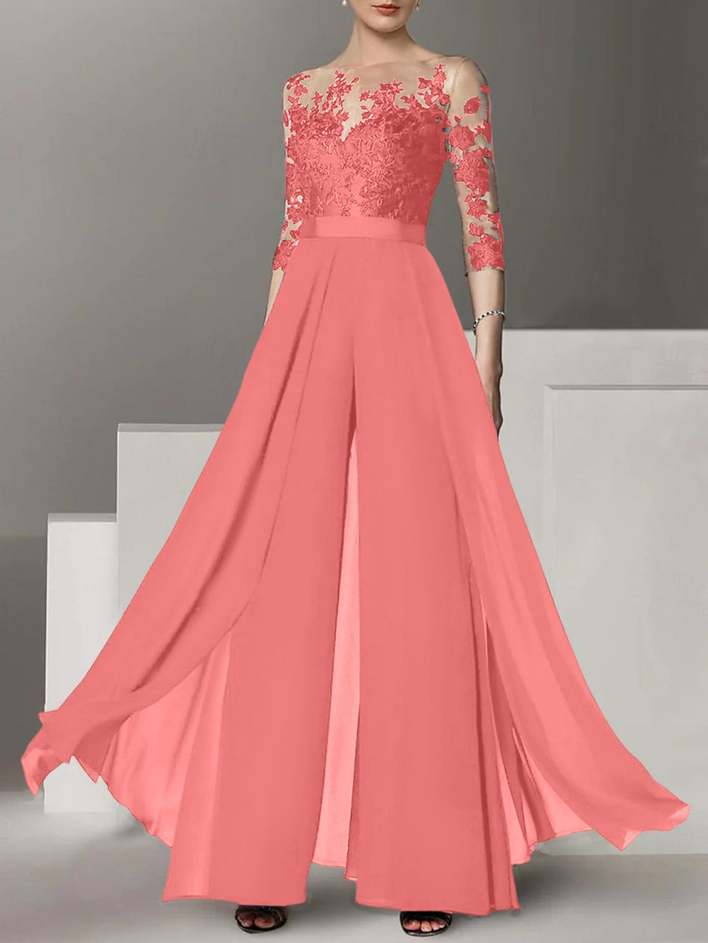 Vestidos de madre de la novia de corte A/princesa con apliques