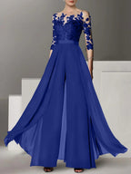 Vestidos de madre de la novia de corte A/princesa con apliques