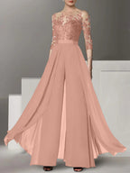 Vestidos de madre de la novia de corte A/princesa con apliques