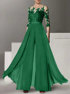 Vestidos de madre de la novia de corte A/princesa con apliques