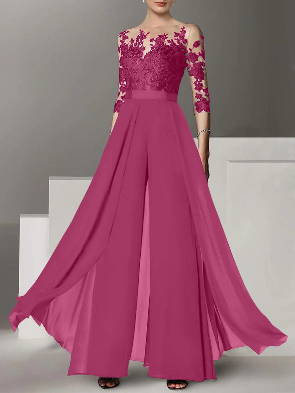 Vestidos de madre de la novia de corte A/princesa con apliques