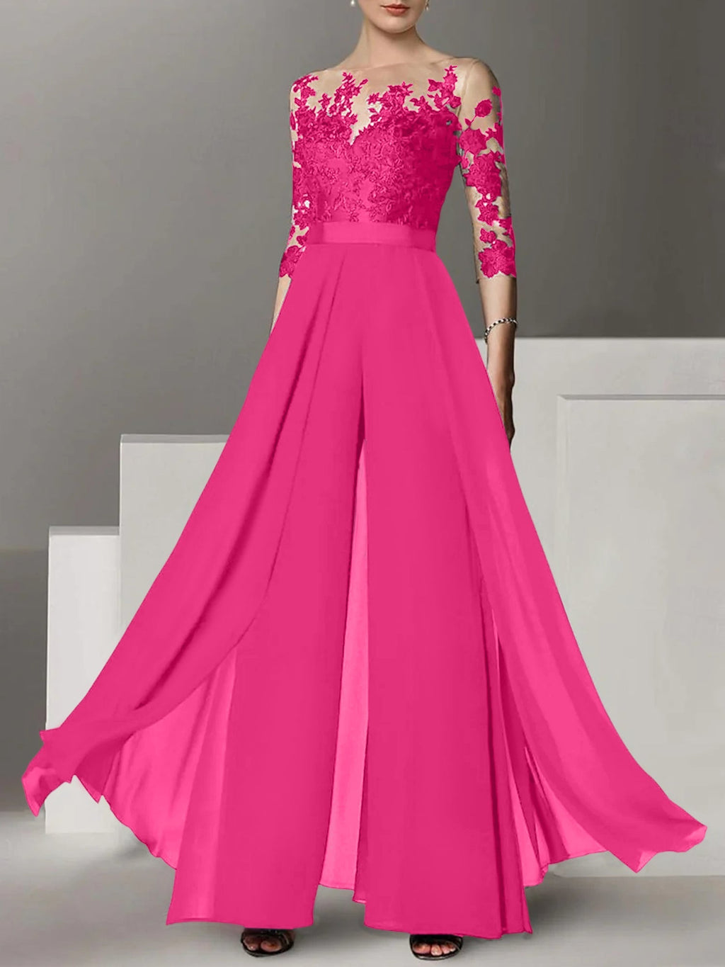 Vestidos de madre de la novia de corte A/princesa con apliques