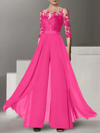 Vestidos de madre de la novia de corte A/princesa con apliques