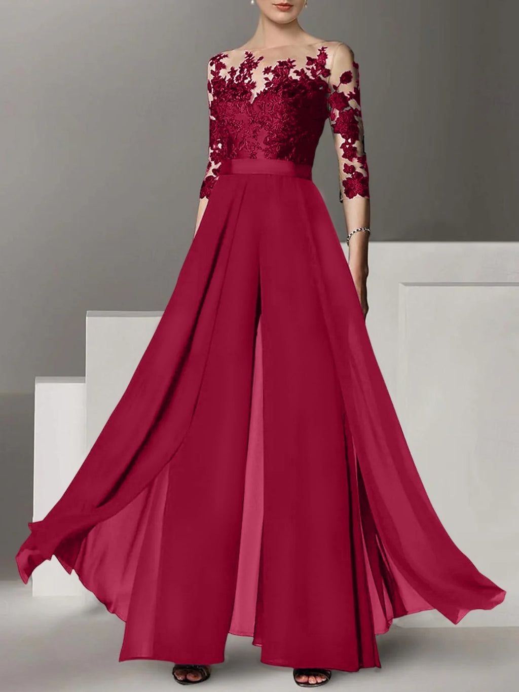 Vestidos de madre de la novia de corte A/princesa con apliques