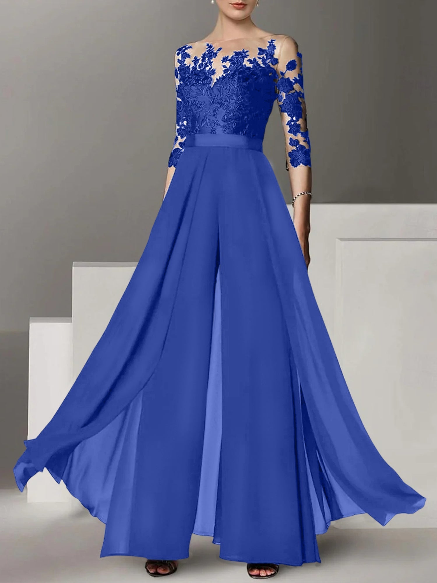 Vestidos de madre de la novia de corte A/princesa con apliques