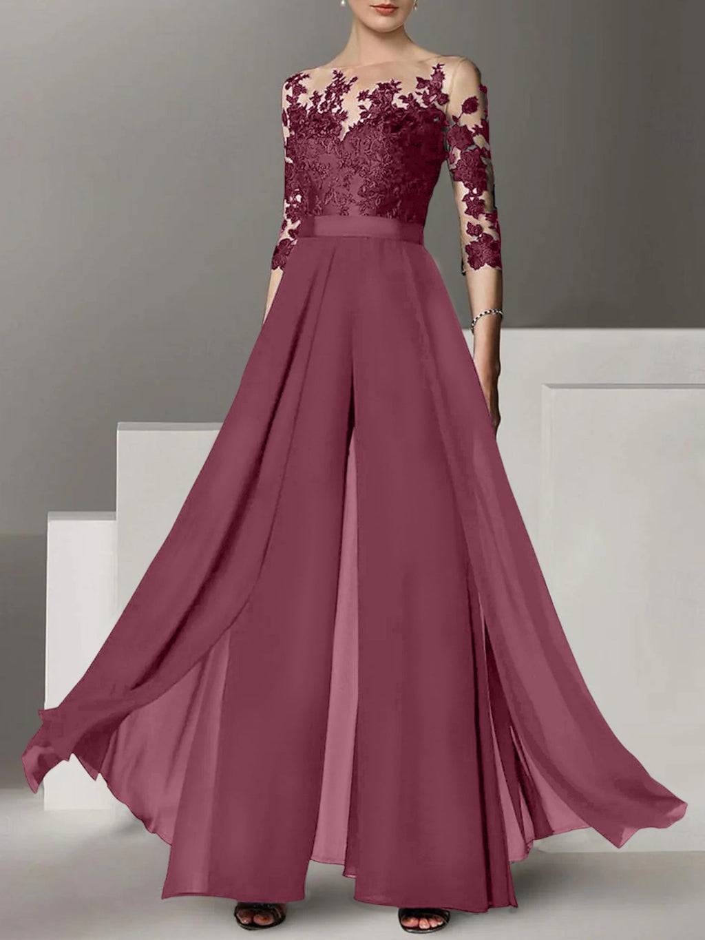 Vestidos de madre de la novia de corte A/princesa con apliques