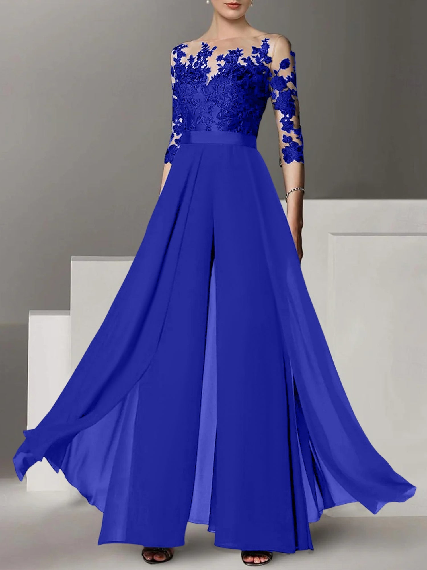 Vestidos de madre de la novia de corte A/princesa con apliques