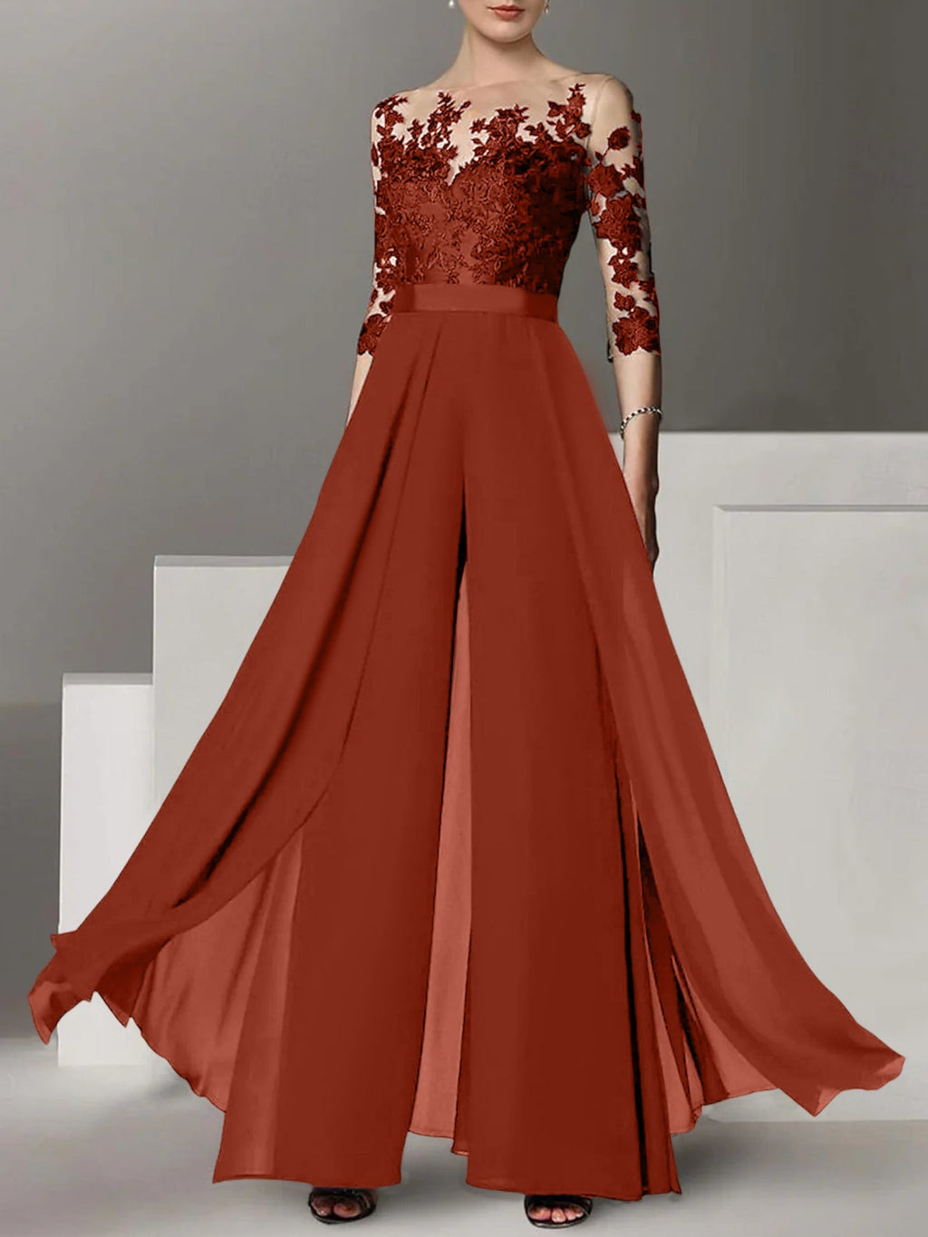 Vestidos de madre de la novia de corte A/princesa con apliques