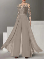 Vestidos de madre de la novia de corte A/princesa con apliques