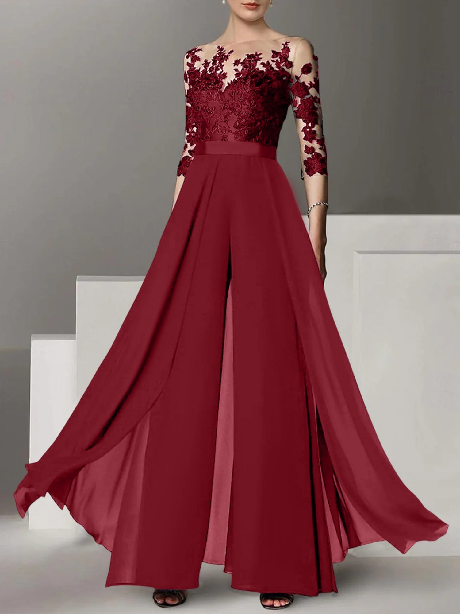 Vestidos de madre de la novia de corte A/princesa con apliques