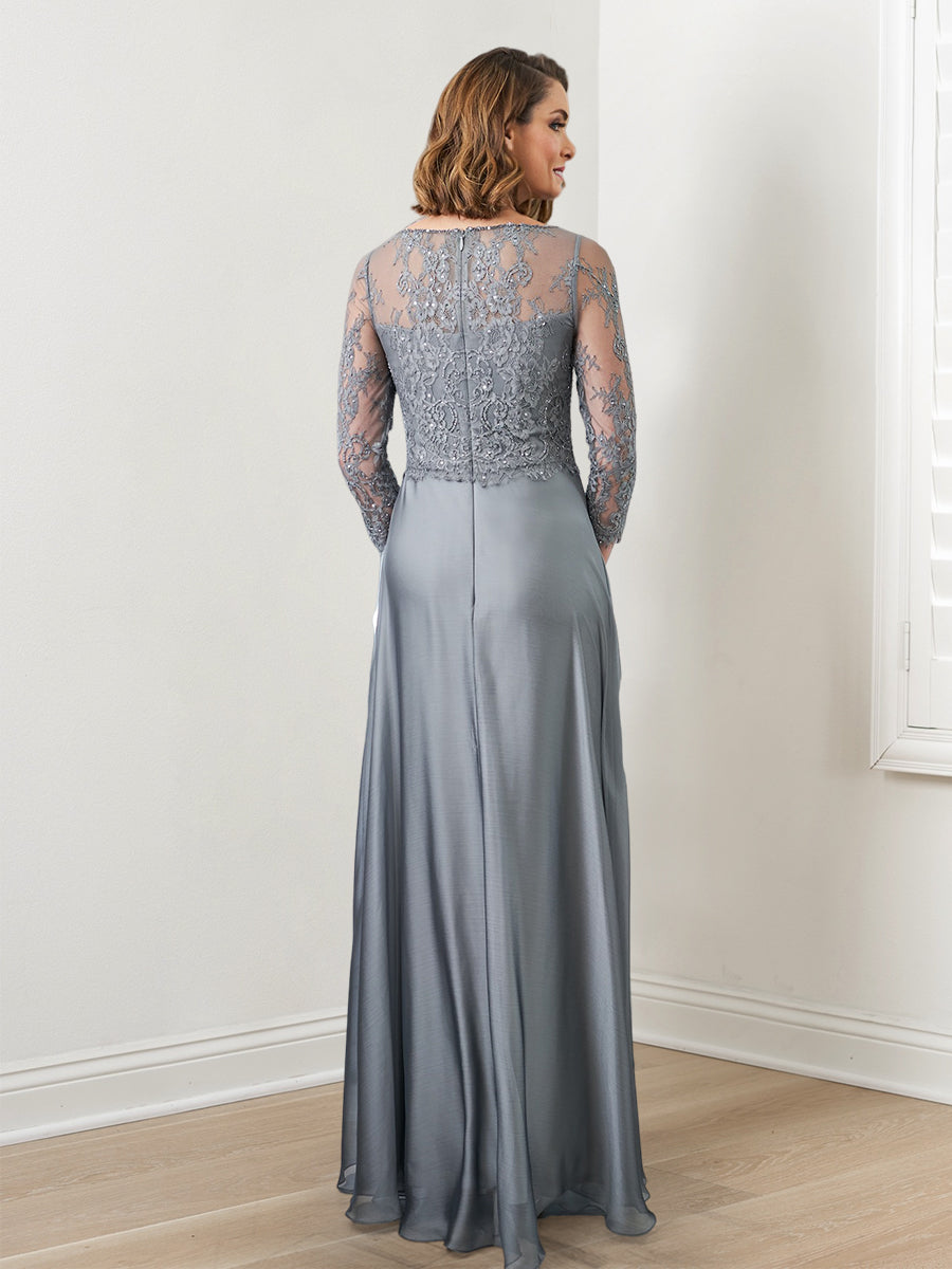 Vestidos de madre de la novia de corte A/princesa con apliques y lentejuelas