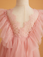 Lace Tulle Ankle-length Dress (2003227816)
