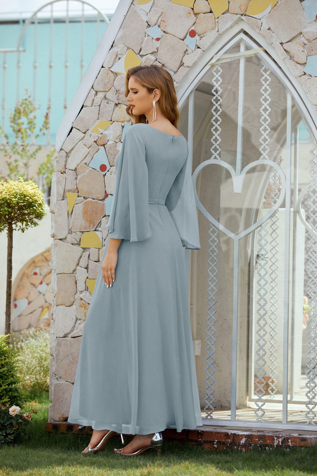 Vestidos de noche formales para madre de la novia, de Sunnderly, para invitada de boda, SY28012 