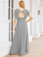 Vestidos de dama de honor Sunnderly con capa, vestido formal de fiesta con espalda descubierta para madre de la novia SY28058 