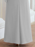 Vestido formal de fiesta Sunnderly, largo, para madre de la novia, con capa con volantes, SY28026 