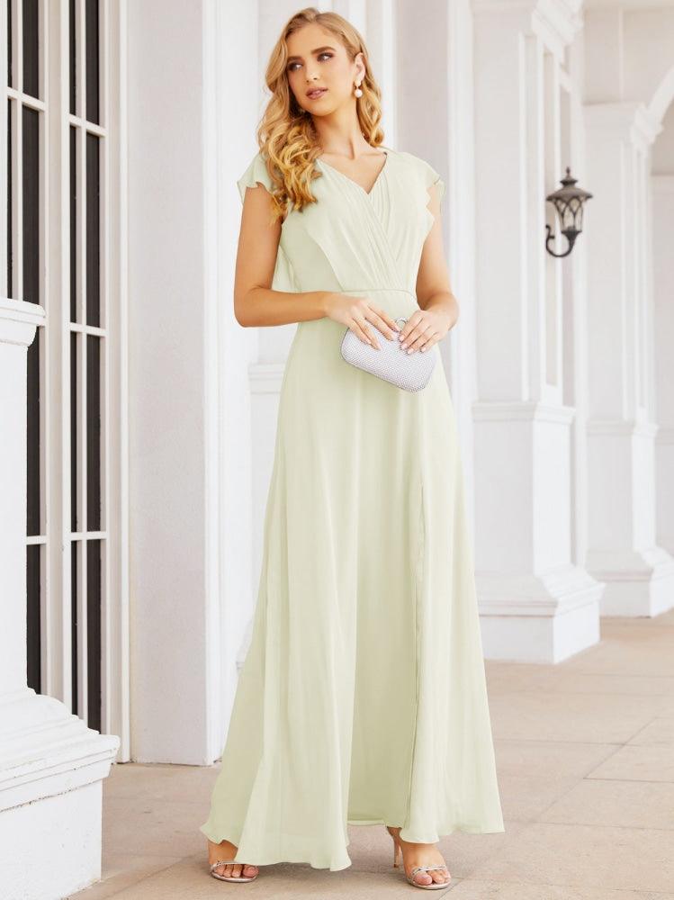 Vestidos de dama de honor Sunnderly con capa, vestido formal de fiesta con espalda descubierta para madre de la novia SY28058 