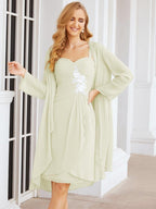 Vestidos de novia Sunnderly con apliques de encaje para la madre de la novia y el novio (SY28066) 
