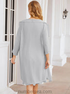 Vestidos de madre de la novia Sunnderly, vestido de fiesta, vestido plisado informal SY28065 