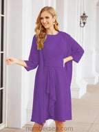 Vestidos de madre de la novia Sunnderly, vestido de fiesta, vestido plisado informal SY28065 