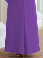 Vestido formal de fiesta Sunnderly, largo, para madre de la novia, con capa con volantes, SY28026 
