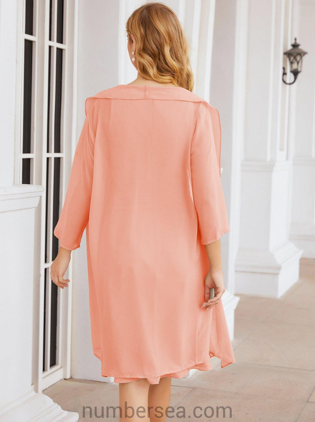 Vestidos de madre de la novia Sunnderly, vestido de fiesta, vestido plisado informal SY28065 