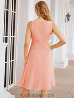 Vestidos de madre de la novia Sunnderly, vestido de fiesta, vestido plisado informal SY28065 