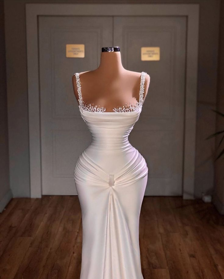 Vestido de noche largo estilo sirena con clase y encantador vestido formal Y616