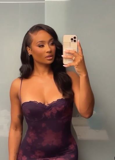 Lila Spaghettiträger Spitze Chiffon Print Blumen Etuikleid Ballkleid Abendkleid Y8245