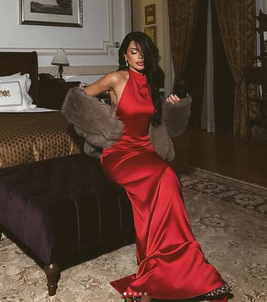 Vestido de noche rojo elegante sin mangas de satén, vestido formal de fiesta Y8209