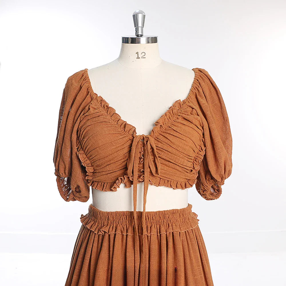 Vestidos de maternidad con escote en V y media manga con aberturas laterales para sesión de fotos SY231021 