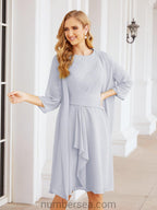 Vestidos de madre de la novia Sunnderly, vestido de fiesta, vestido plisado informal SY28065 
