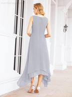 Vestido formal de fiesta Sunnderly de dos piezas, corte A, para madre de la novia, SY28073 
