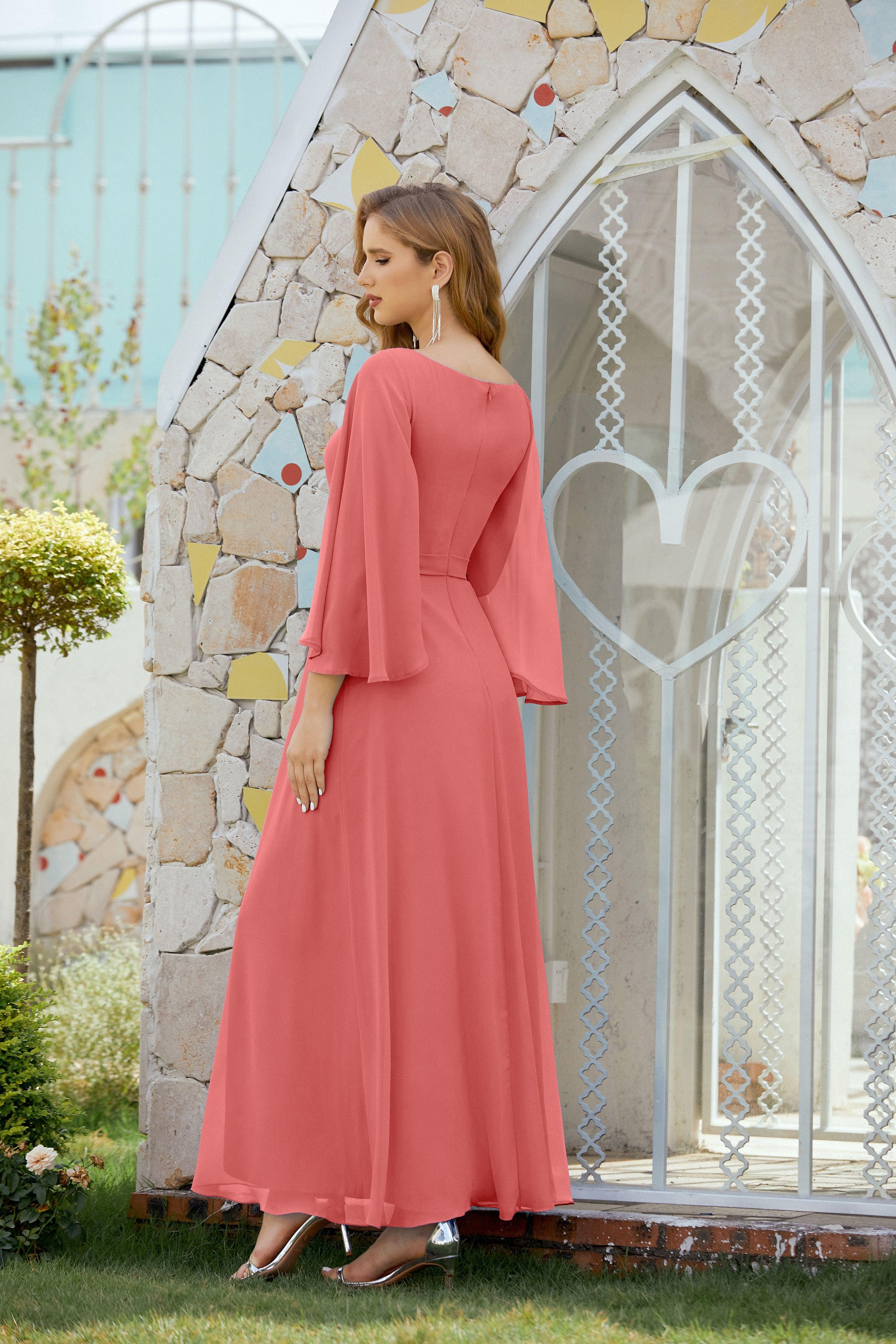 Vestidos de noche formales para madre de la novia, de Sunnderly, para invitada de boda, SY28012 