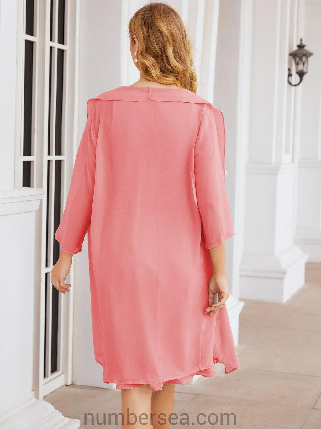Vestidos de madre de la novia Sunnderly, vestido de fiesta, vestido plisado informal SY28065 