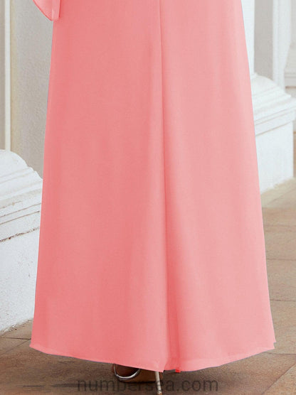 Sunnderly Formal Party Gown Dress Long Mother of The Bride Dresses with Ruffle Cape SY28026