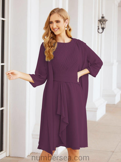 Sunnderly Mother of The Bride Dresses Prom Dress Casual Pleated Dress  SY28065