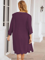 Vestidos de madre de la novia Sunnderly, vestido de fiesta, vestido plisado informal SY28065 