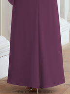 Vestido formal de fiesta Sunnderly, largo, para madre de la novia, con capa con volantes, SY28026 