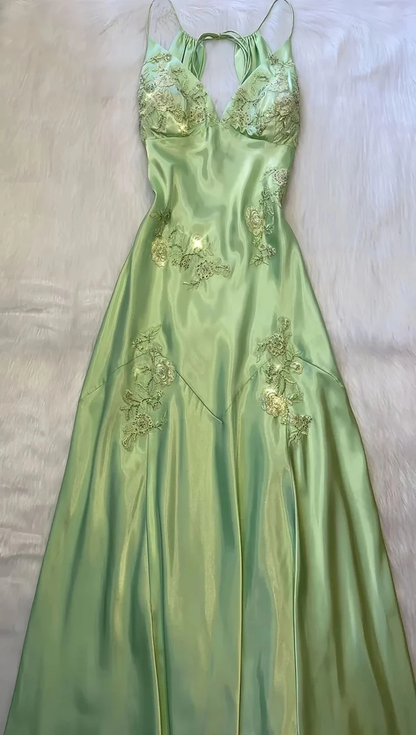 Charming Hot Pink Long Evening Gown Beaded Prom Dress Party Dress Y7526