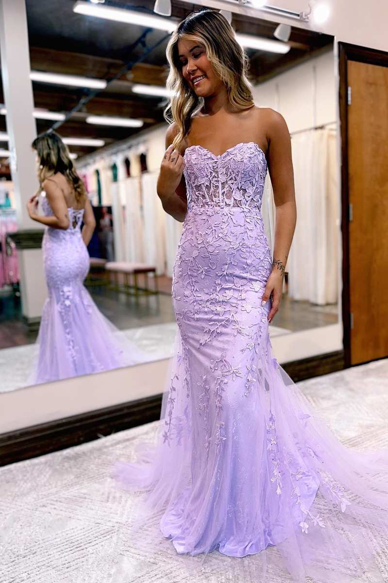 Tinsley | Meerjungfrau-Ballkleid mit Herzausschnitt und Tüllspitze