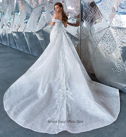Newest Wedding Dress Mermaid 2 in 1 For Bride Sweetheart Neckline With Lace Apliques Custom Made Plus Sizes Vestidos De Novias-payinti