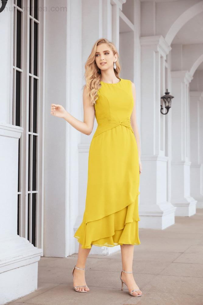 Vestido formal de fiesta Sunnderly de dos piezas, corte A, para madre de la novia, SY28072 