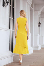 Vestido formal de fiesta Sunnderly de dos piezas, corte A, para madre de la novia, SY28072 