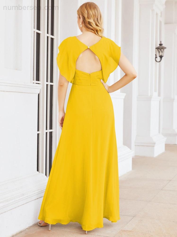 Vestidos de dama de honor Sunnderly con capa, vestido formal de fiesta con espalda descubierta para madre de la novia SY28058 