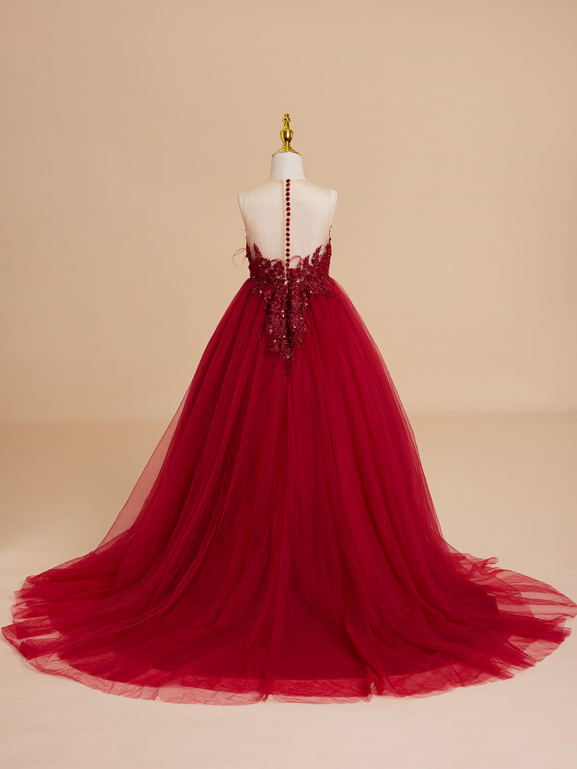 Duchesse-Linie/Princess-Linie Tüll Sweep/Pinsel zug Blumenmädchenkleid 