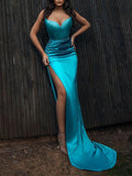 Elegantes Damen-Tube-Top-Dinner-Party-Kleid in Volltonfarbe, Abendkleid Y58
